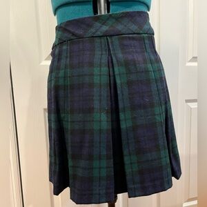 HANDMADE plaid/tartan pleated-style skirt.
